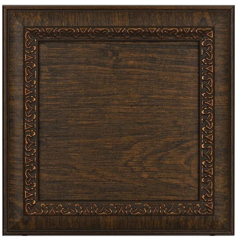 Соединительный элемент Cosca Decor D25-1 интерьерный багет, венге, 250x250 мм СПБ016879