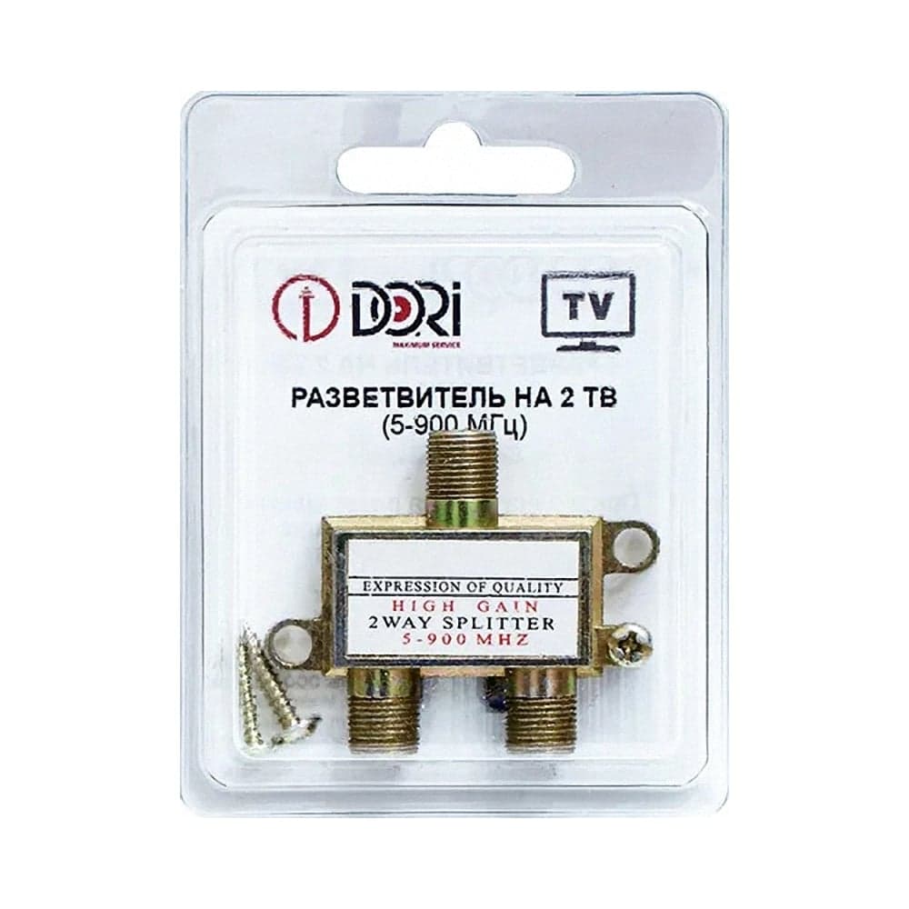 Разветвитель DORI на 2 TV 5-1000 MHz на F эконом 2300-1
