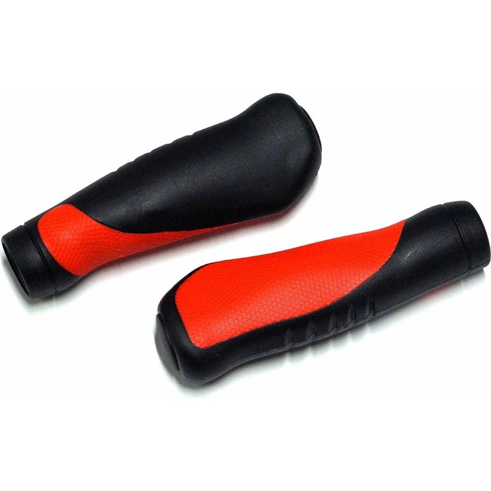 Грипсы JOY KIE MTB HL-GB306, 130 мм, эргономические, резина, черный/красный H000010713