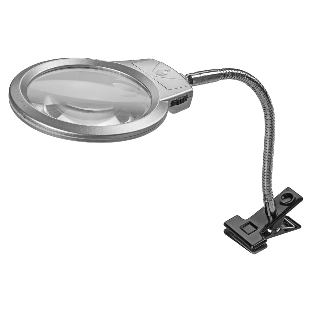 Настольная круглая лупа TDM ELECTRIC d 105 мм, 2-х/5-ти кратное увеличение с LED подсветкой SQ1025-0901