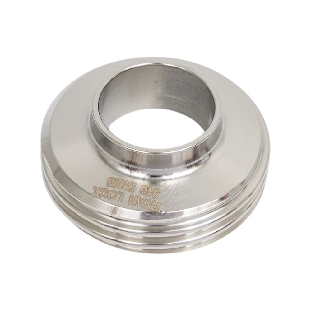 Штуцер TITAN LOCK 1in, резьбовой под приварку DIN 11851, DN25, нерж. сталь 316, TL25THRWSS