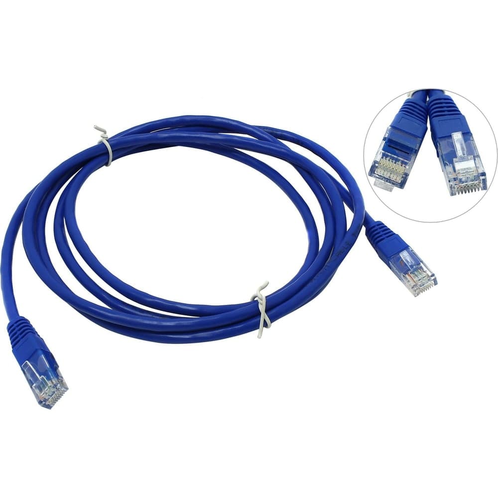 Патч-корд Pro Legend UTP кат.5E RJ-45 вилка - RJ-45 вилка, синий, 0.5 м. PL1225