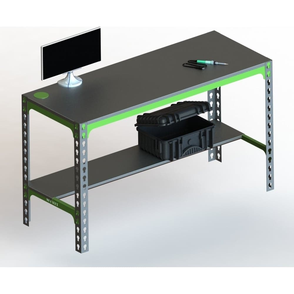 Металлический стол Metalex 750x1200x400 мм SMM751240