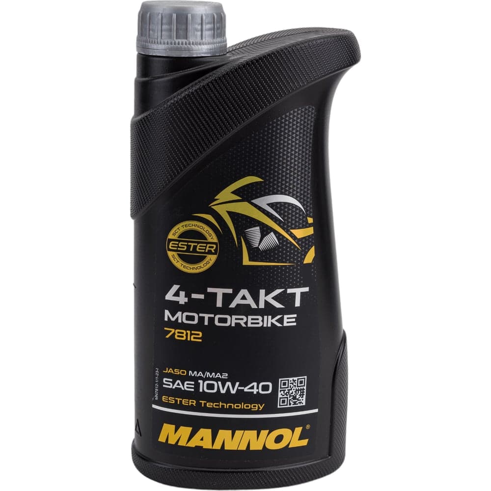 Масло синтетическое моторное 4-TAKT MOTORBIKE 10W-40 1 л для мотоциклов MANNOL 1962