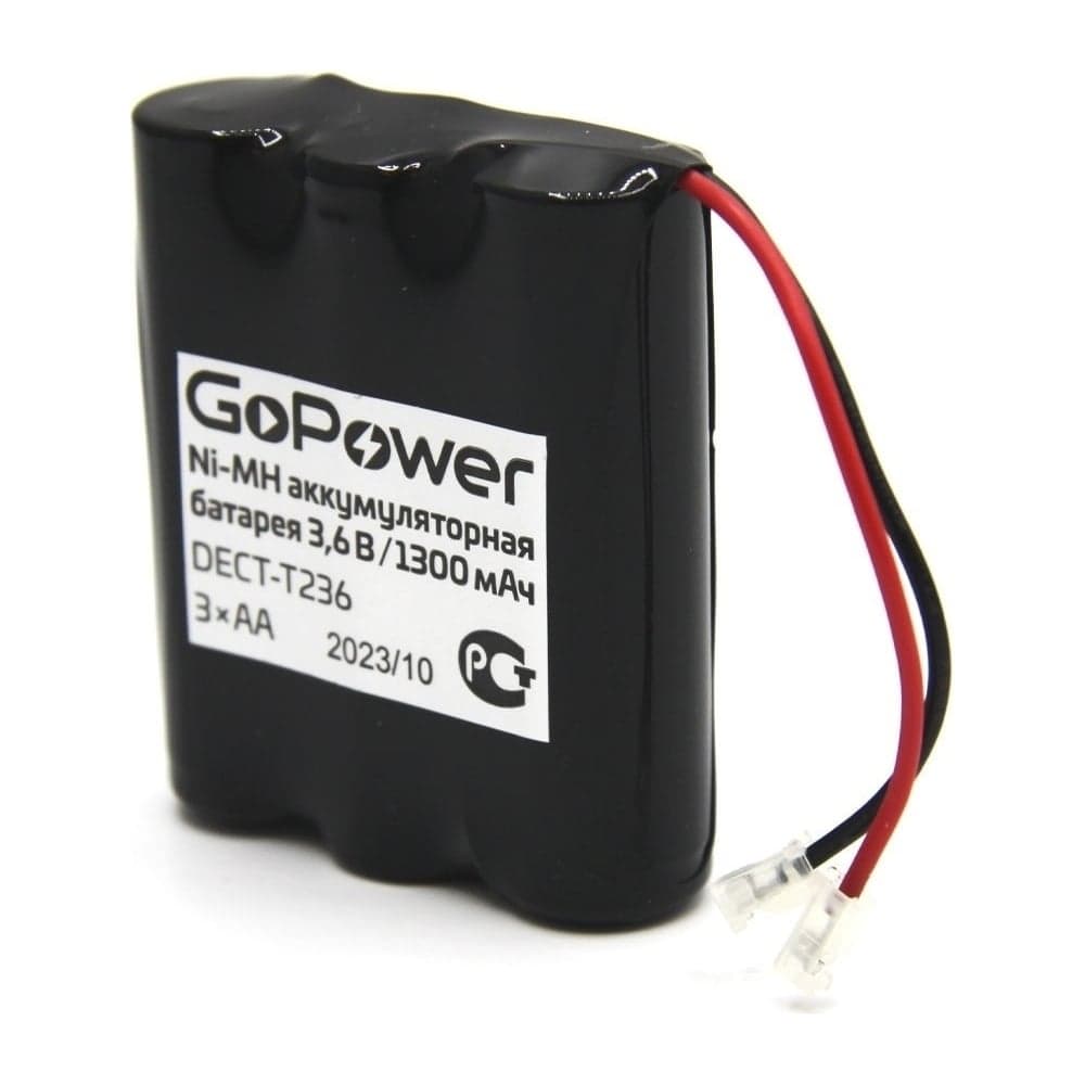 Аккумулятор для радиотелефонов T236 PC1 NI-MH 1300mAh GoPower 00-00015312