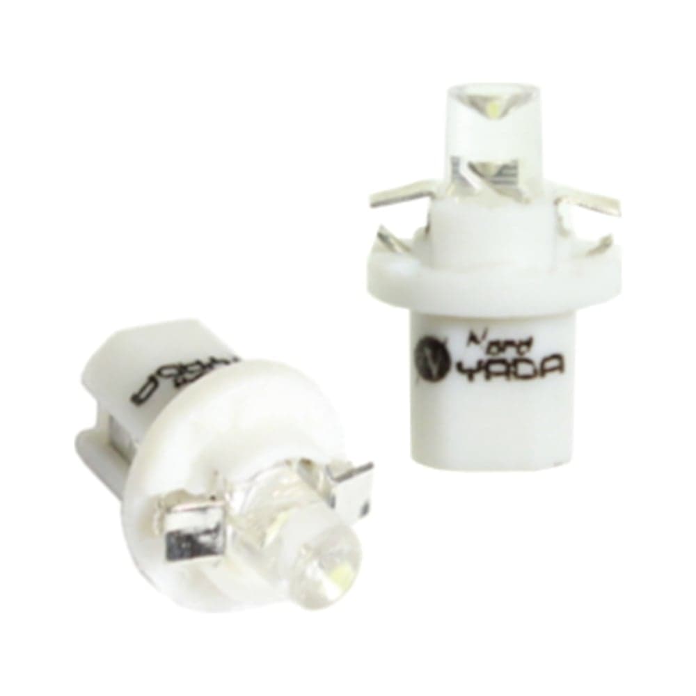 Светодиод Nord-Yada 12V T5B8, 5d-02 1LED W1.2W Base: B8.5D 0.13W 2lm белый с патроном 2 шт 900282