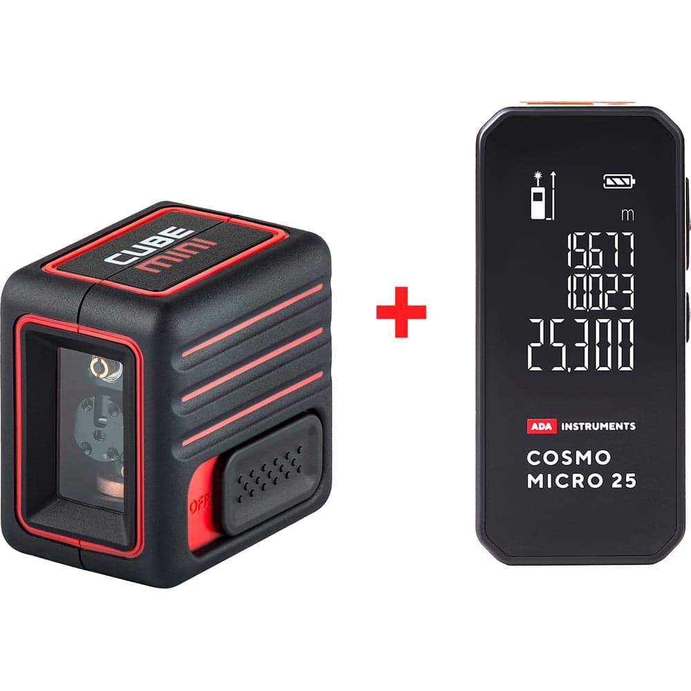 Комплект ADA: уровень Cube Mini Basic Edition + дальномер Cosmo Micro 25 А00690