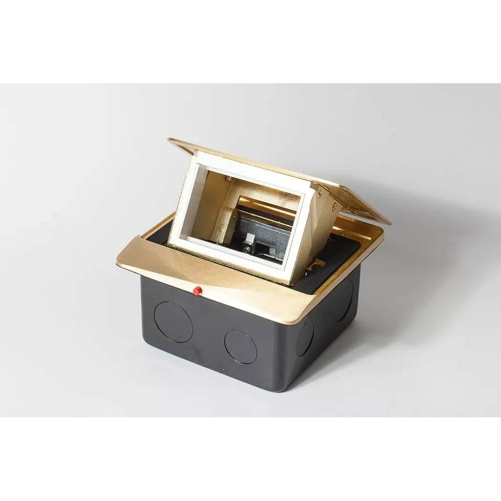 Люк на 1,5 поста SPL 45x45, латунь, с металлической коробкой, IP44 300001