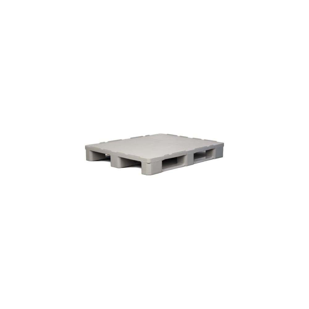 Сплошной паллет Дигрус 1200x1000x160, на 3-х полозьях, гигиенический, серый П-120.100.16-Сг3пС/Д
