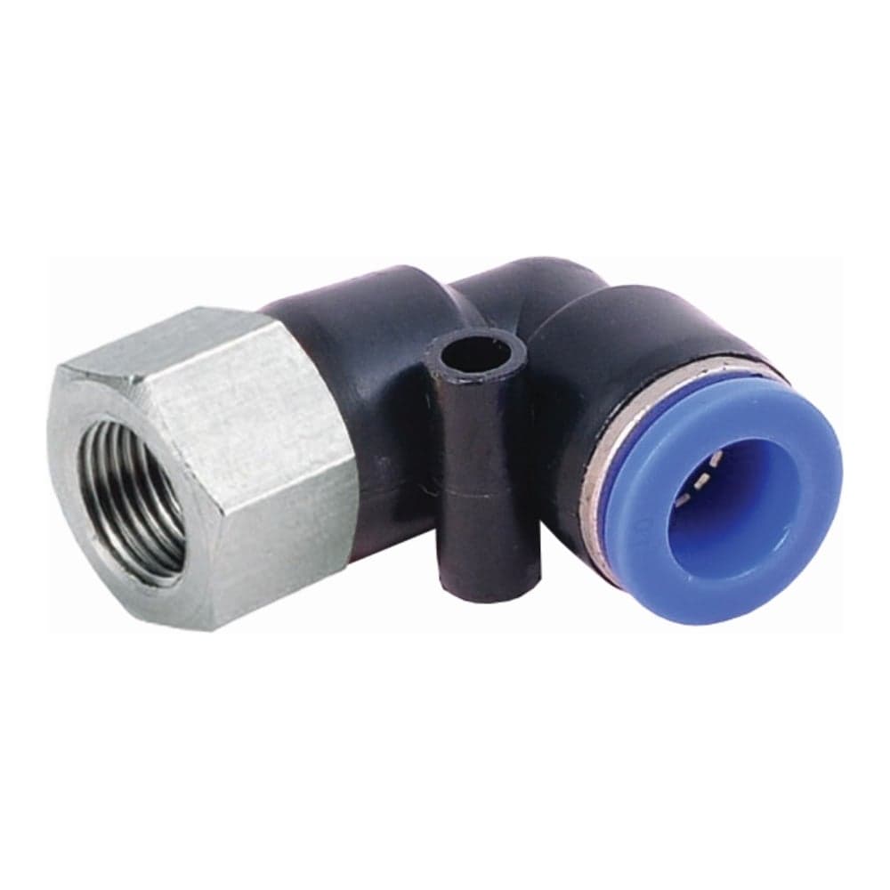 Фитинг Г- образный трубка 6 мм, резьба внутренняя 1/4" Pegas pneumatic 5904