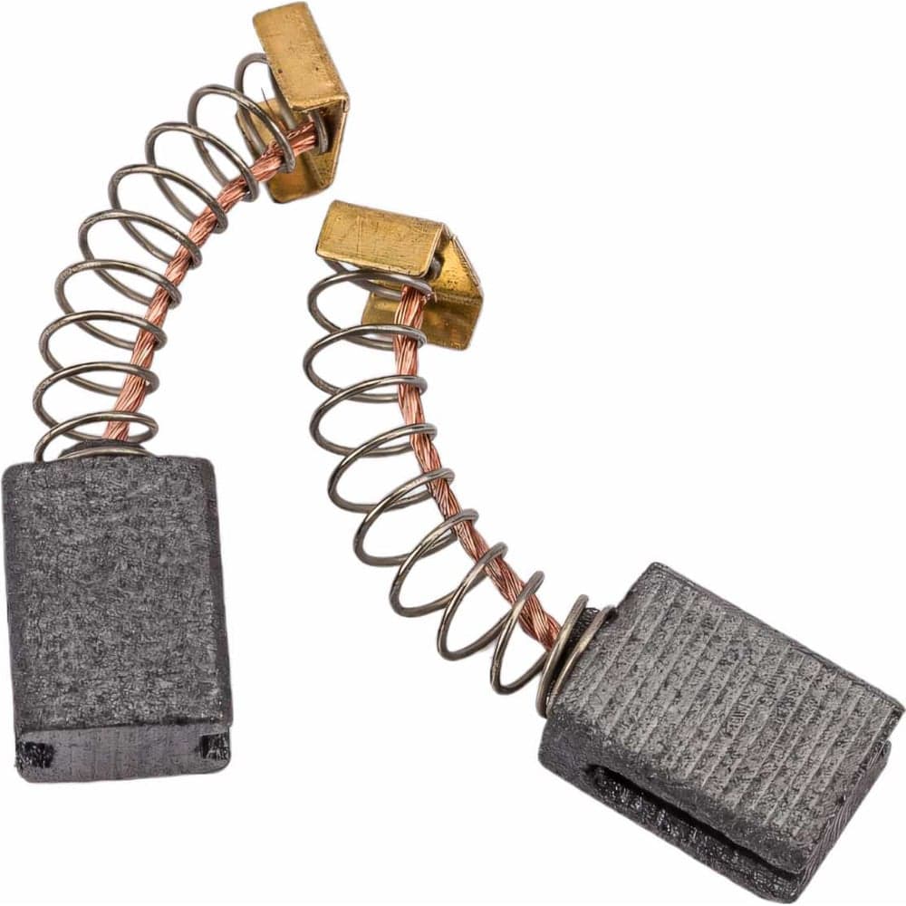 Щётки угольные У01596 5х8х10 мм, пятак-скоба 5х6 мм, 2 шт для Hammer, ИНТЕРСКОЛ Калибр 00000076425