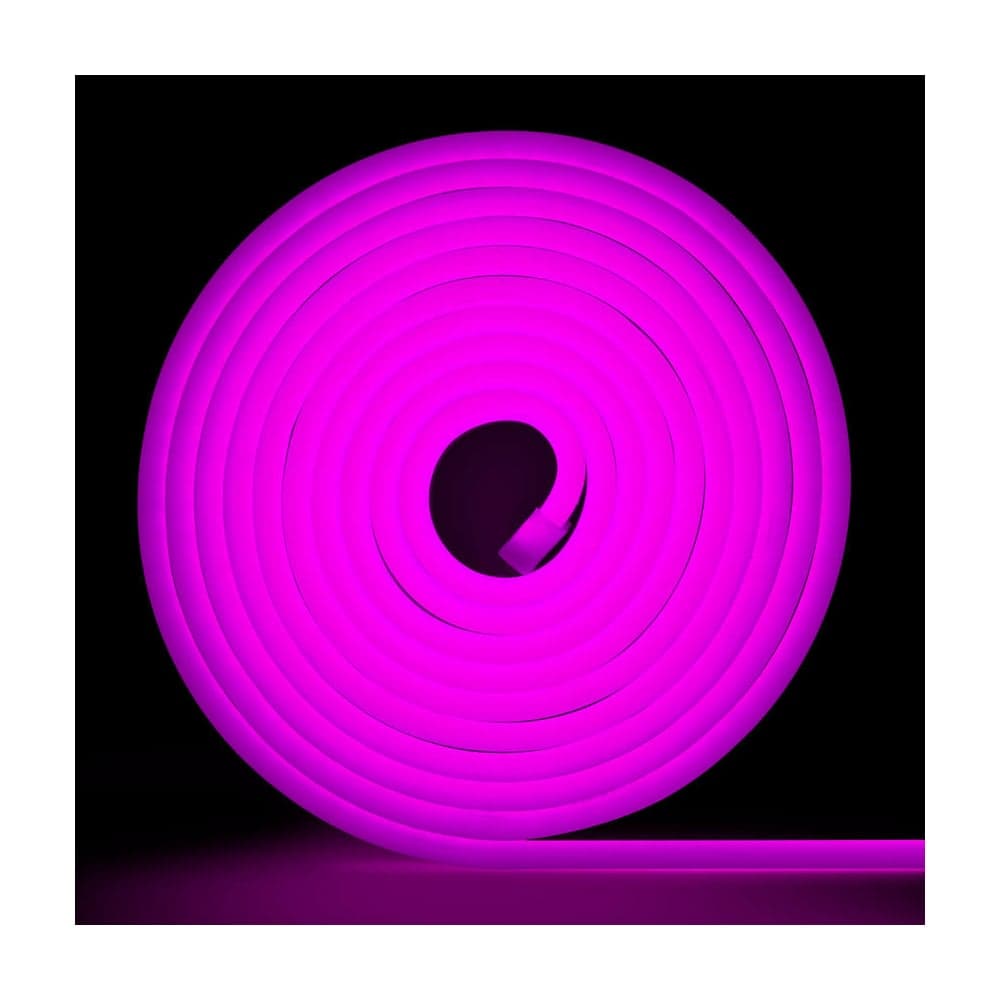 Неоновая светодиодная лента MAKSILED 5м, 8x16мм, 24В, 9Вт/м, 120 LED/m, IP33 (ПВХ), фиолетовый, ML-NF-24V-0816-Purple