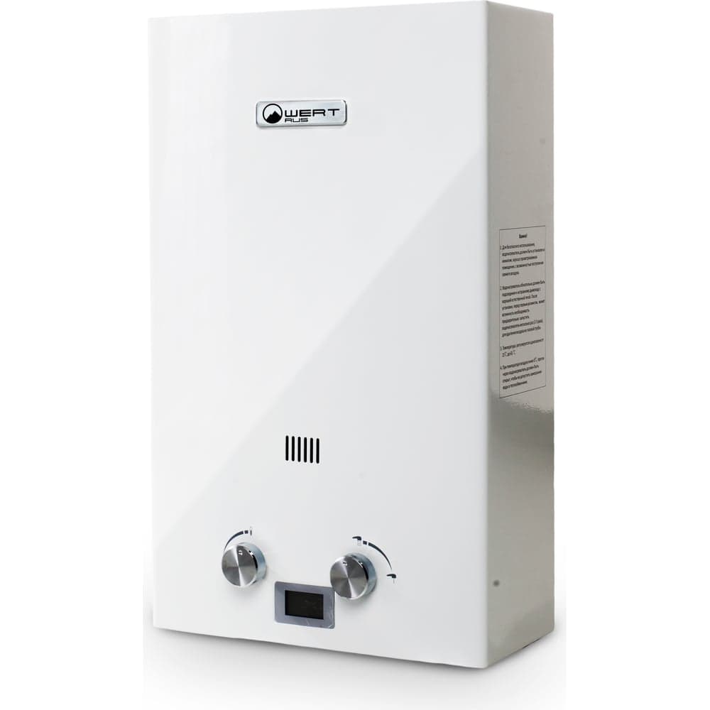 Газовый проточный водонагреватель WERTRUS 12E WHITE W1410