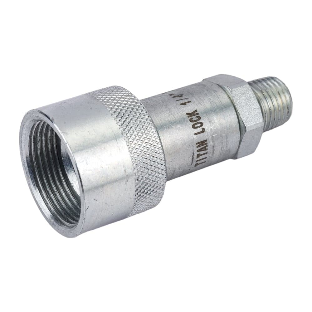 БРС TITAN LOCK 1/4in серия T резьбовая, ISO 14540, розетка, оцинкованная сталь, резьба NPT TL2TFN