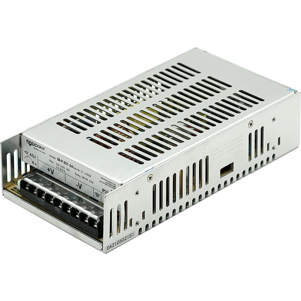 Блок питания INNOCONT -10 +50С, IP20, вход: 220VAC, 2.5А, выход: 200W, 24VDC, 8.3A, типы защиты: КЗ, перегрузка, перенапряжение SB-P-201-24