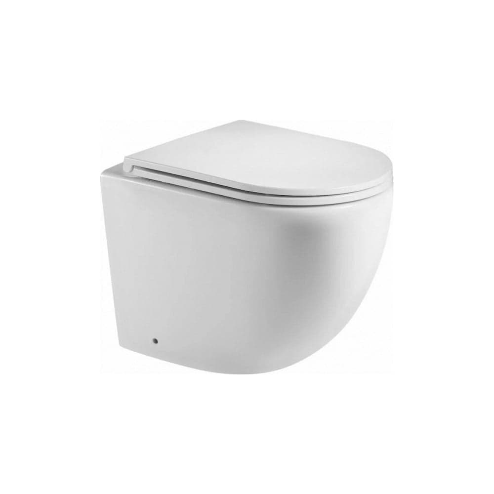 Приставной унитаз Teymi Lina HD безободковый, сиденье микролифт T40104 ЦБ-00265406