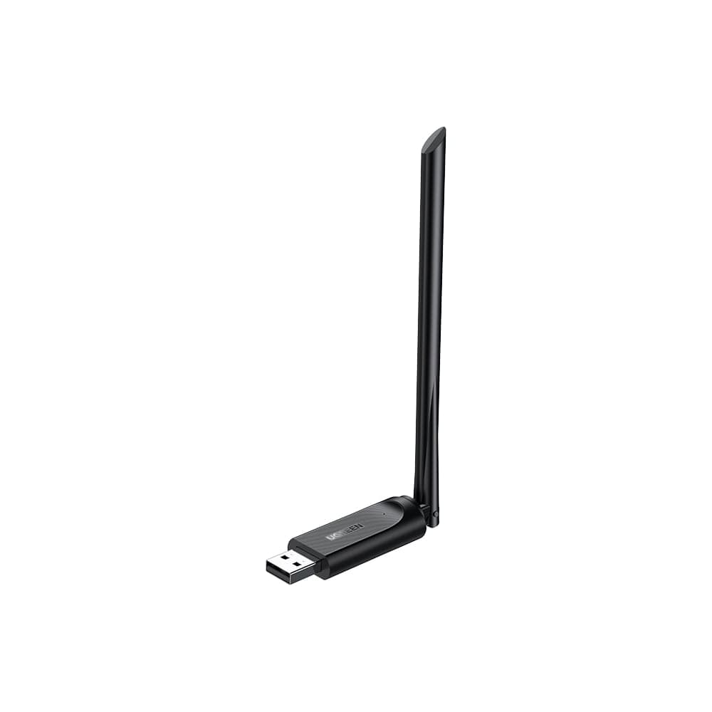 Двухдиапазонный адаптер Ugreen cm496 ac650 high-gain dual band wireless usb adapter. цвет: черный 90339