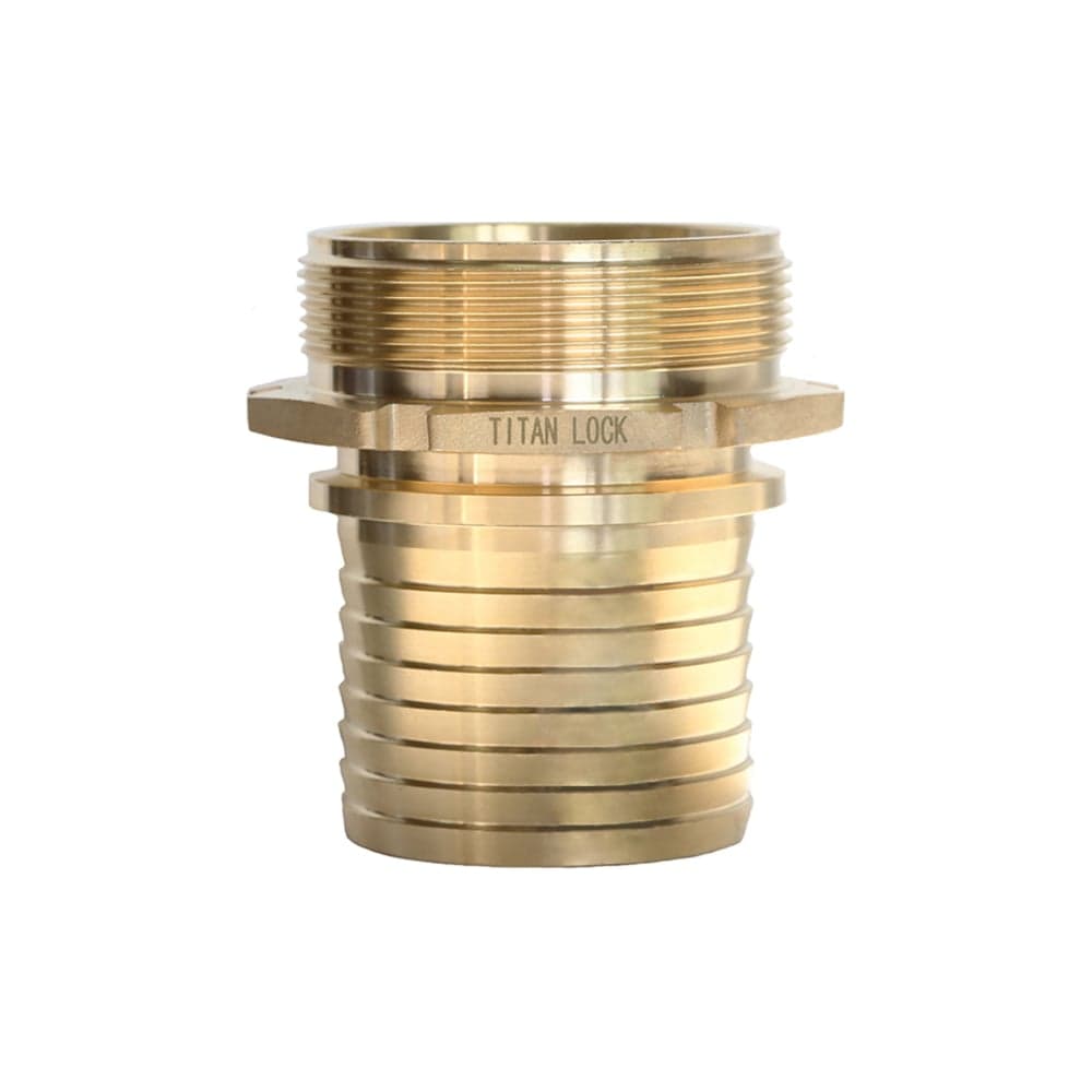 Штуцер с наружной резьбой под рукав TITAN LOCK 0.75in, латунь TLSM19BR