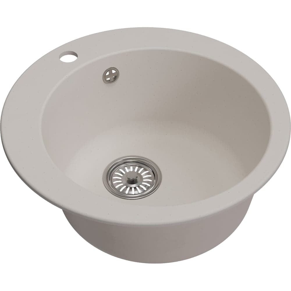Мойкa MIXLINE ML-GM13 круглая, белая 331, 495 мм, глубина чаши 200 мм newх 551894