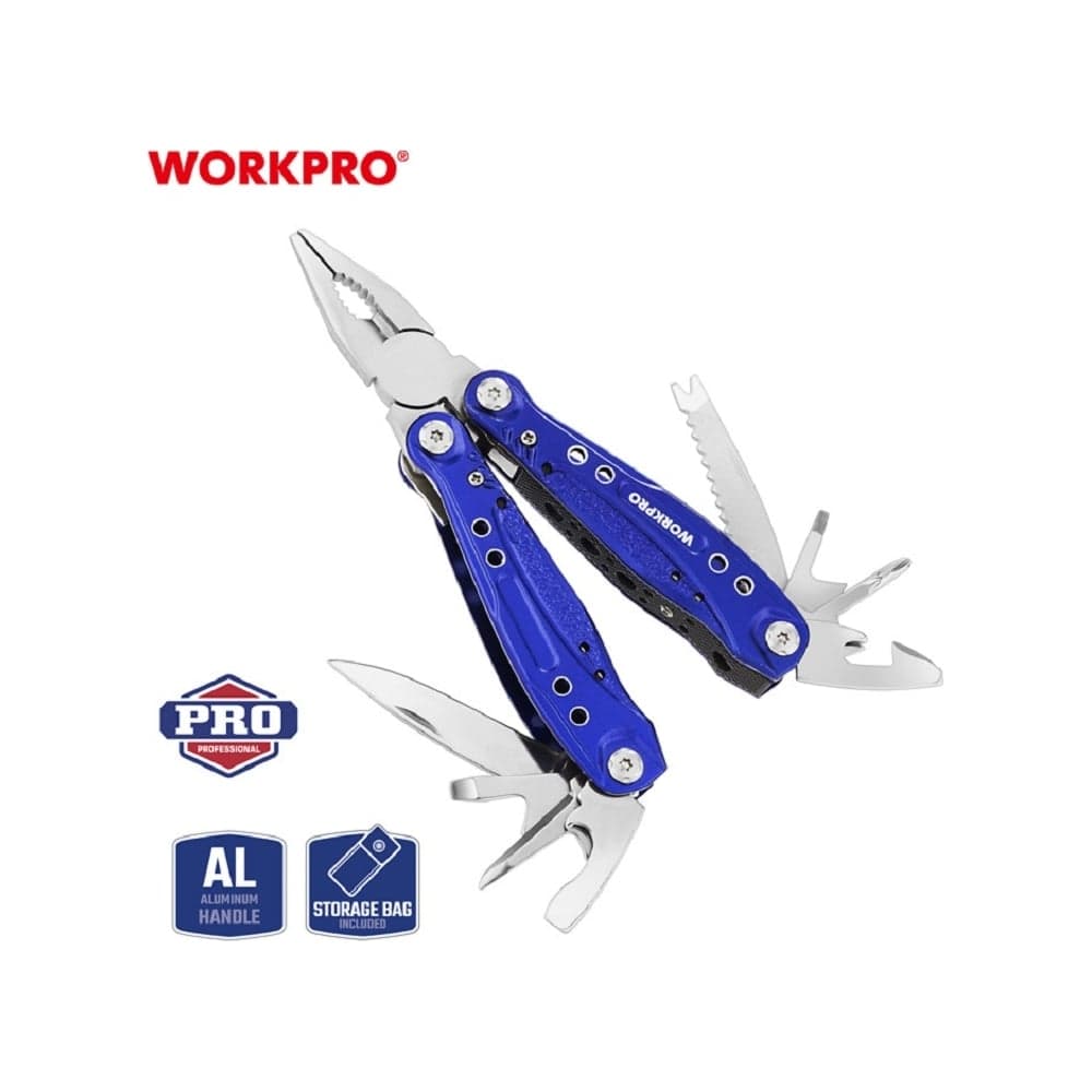 Многоцелевые плоскогубцы WORKPRO 13в1, 160 мм WP382003