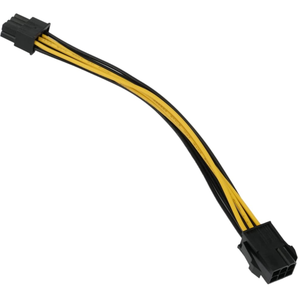 Кабель питания Cablexpert pcie, pcie 6pin(m)/pcie 8pin(f), 20см, медный проводник, CC-PSU-68-20CM