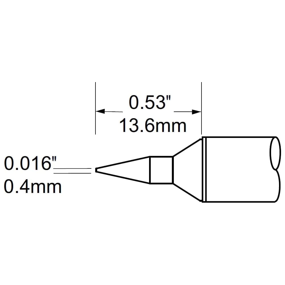 Наконечник (0.4х13.6 мм; конус) для PS900 METCAL STV-CNL04