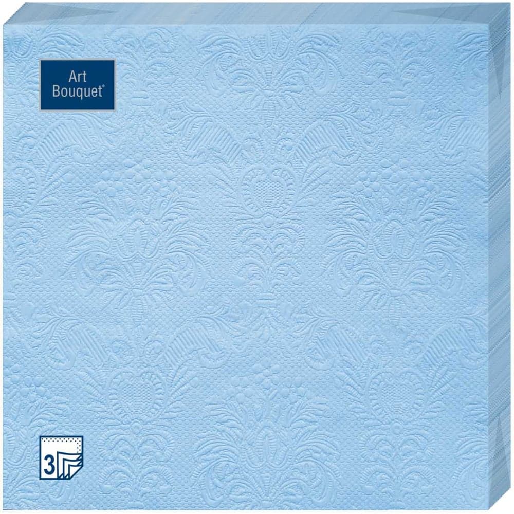 Бумажные салфетки EUROHOUSE 33x33 см, 3-слойные, Джинсовый синий Барокко 16 шт 57221