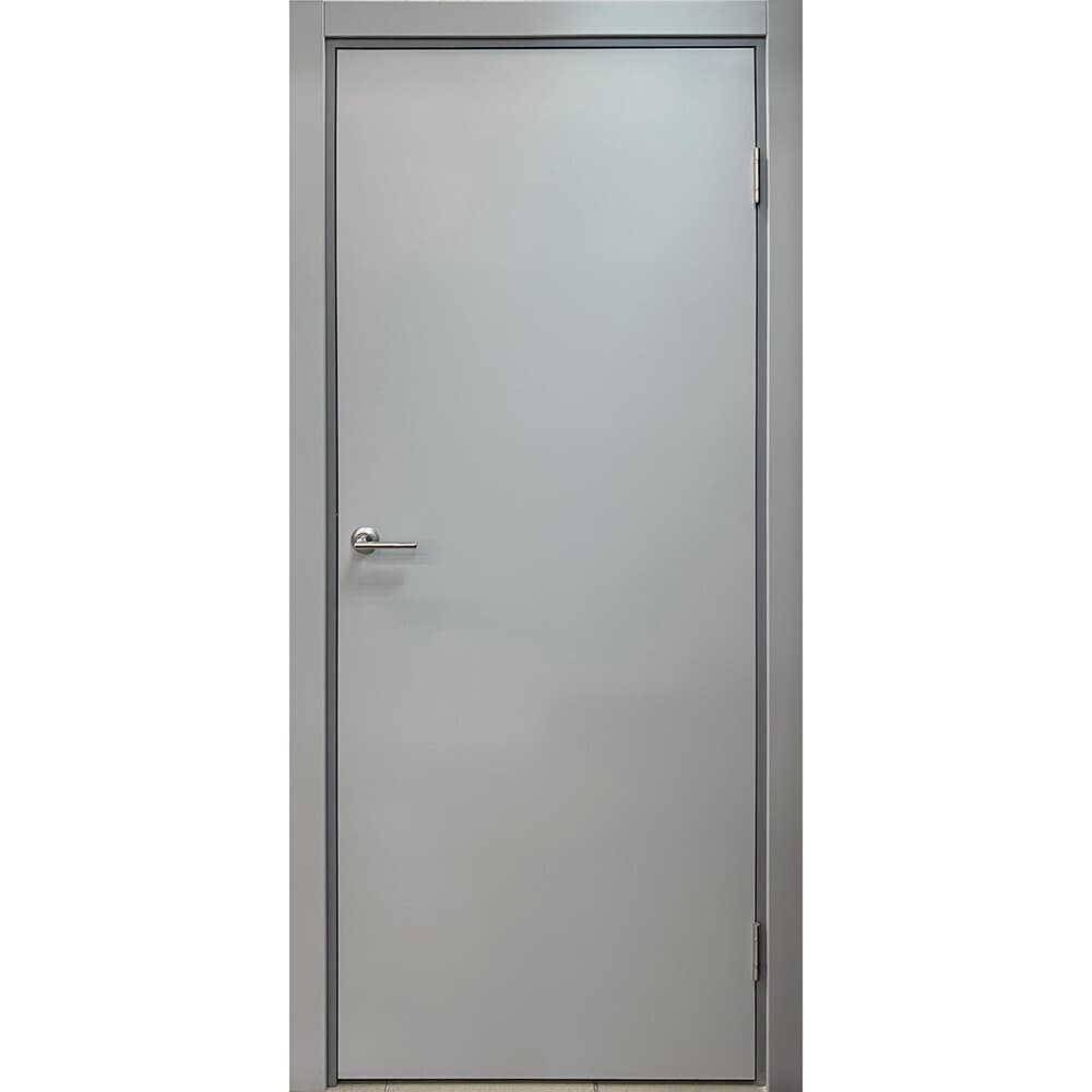 Блок дверной Kapelli Classic 700х2000 мм влагостойкий ПВХ серый 7035 глухой