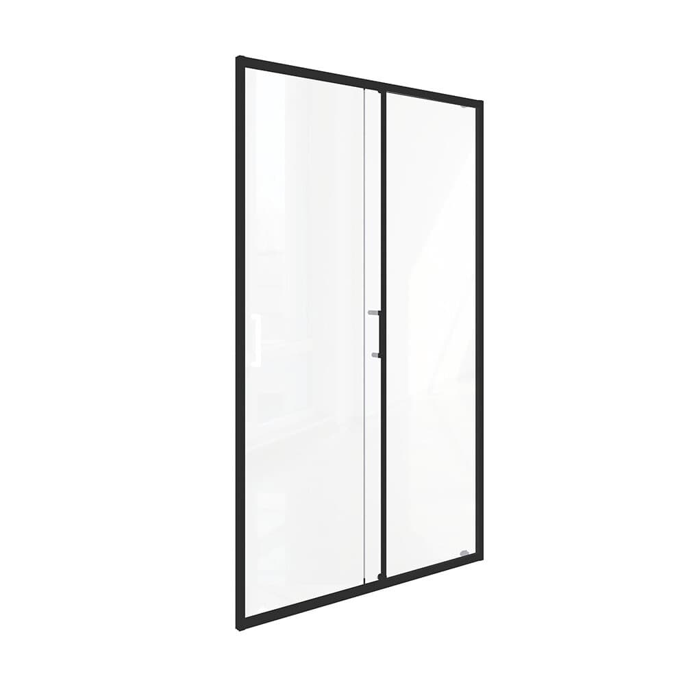 Душевая дверь раздвижная стекло прозрачное Good Door Lite WTW-120-C-B 120х190 см профиль черный (ЛТ00021)