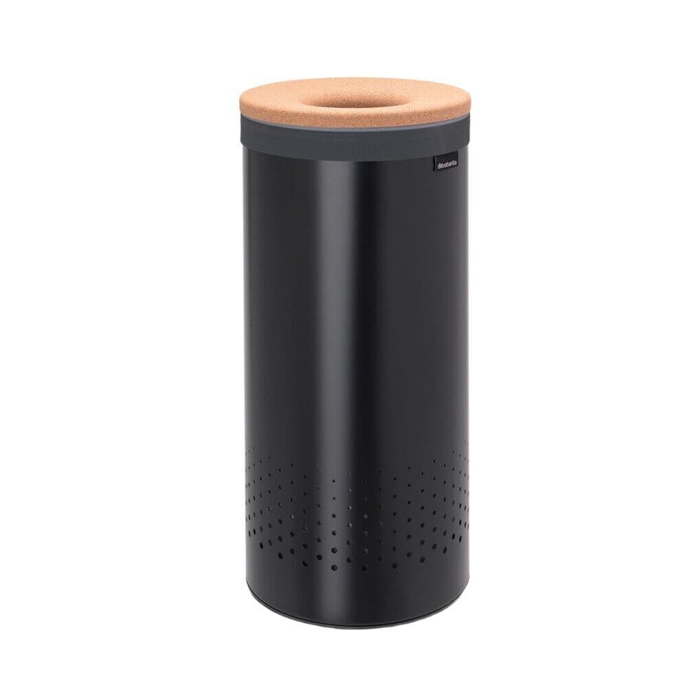 Корзина для белья Brabantia 300х300х635 мм 35 л черная матовая (120008)