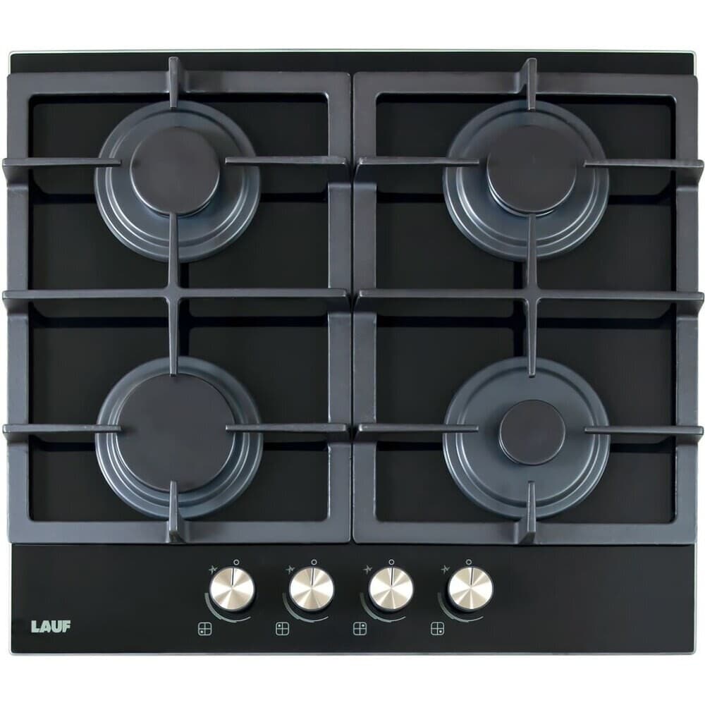 Варочная панель газовая Lauf PG-618BL 4 конфорки черная