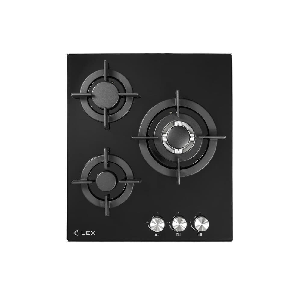 Варочная панель газовая Lex GVG 430 3 конфорки черная