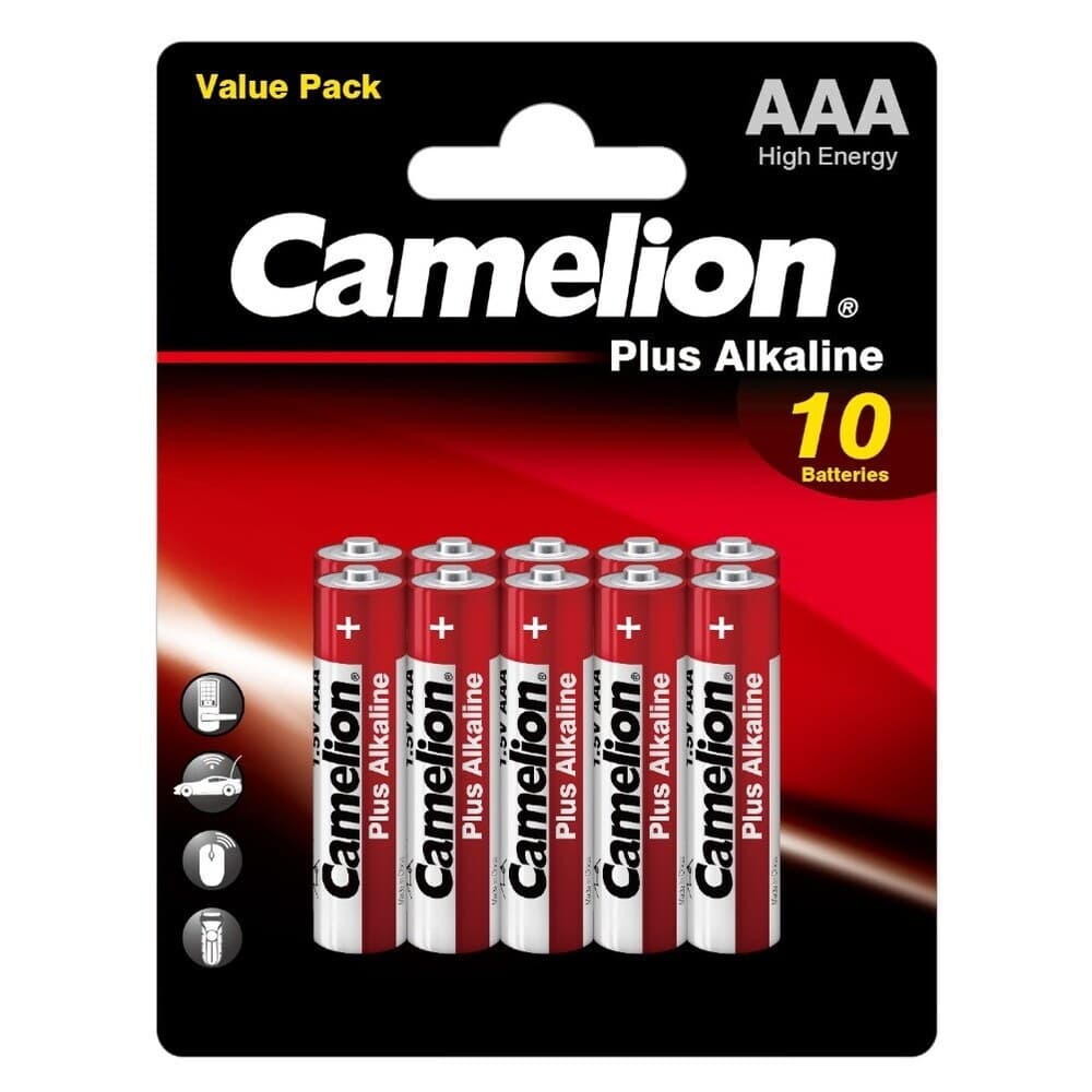 Батарейка Camelion Plus Alkaline ААА мизинчиковая LR03 1,5 В (10 шт.) (LR03-BP10)