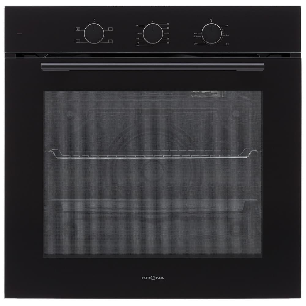 Духовой шкаф электрический встраиваемый Krona Element 60 BL/BL 595 мм черный