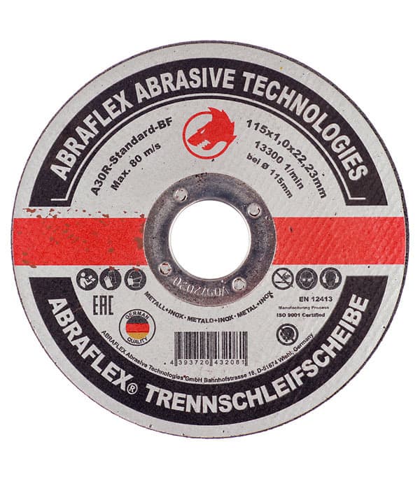 Круг отрезной по металлу Abraflex 115х22,2х1 мм (А115102223/32081)